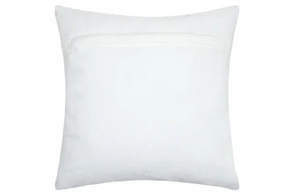 Pernă decorativă Balma 45X45 cm, culoare alb, 100% bumbac - imagine 4