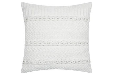 Pernă decorativă Balma 45X45 cm, culoare alb, 100% bumbac - imagine 4