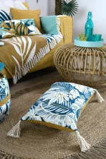 Pernă decorativă Aloha 40X60 cm, culoare albastru, 45% poliester 55% bumbac - imagine 2