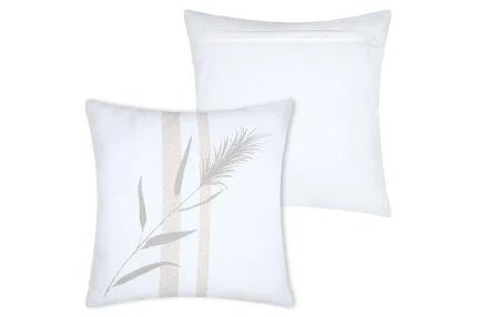 Pernă decorativă Pampa 50X50 cm, culoare crem, 55% bumbac 45% poliester - imagine 3