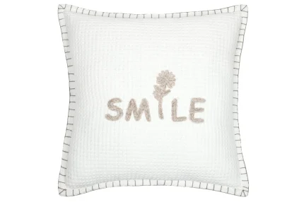 Pernă decorativă Ombrage 45X45 cm, culoare alb, 45% poliester 55% bumbac - imagine 4