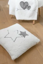 Pernă decorativă Doureve 45X45 cm, culoare bej, 100% poliester - imagine 6