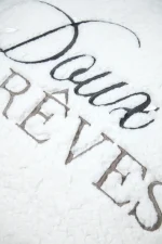 Pernă decorativă Doureve 45X45 cm, culoare natural, 100% poliester - imagine 5