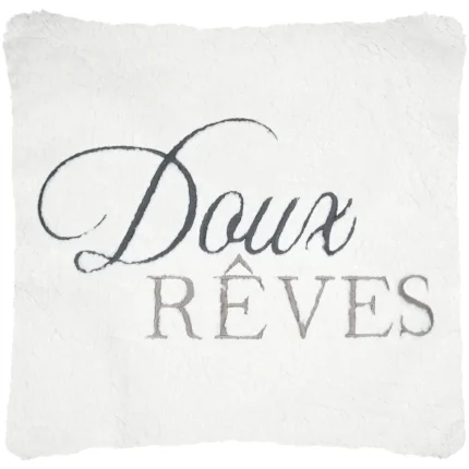 Pernă decorativă Doureve 45X45 cm, culoare natural, 100% poliester