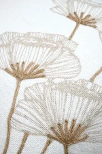 Pernă decorativă Oriana 45X45 cm, culoare natural, 45% poliester 55% bumbac