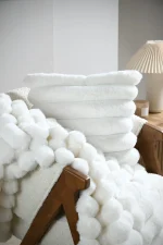 Pernă decorativă Polary 45X45 Cm, culoare alb, 100% poliester - imagine 6