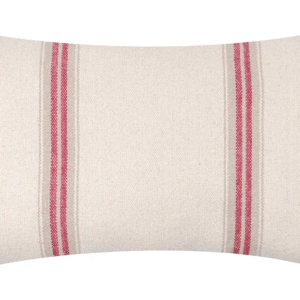 Pernă decorativă Montauban 40X60 cm, culoare alb/roșu, 100% bumbac