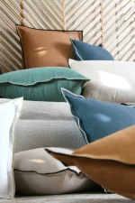 Pernă decorativă Helios 45X45 cm, culoare alb, 100% bumbac - imagine 6