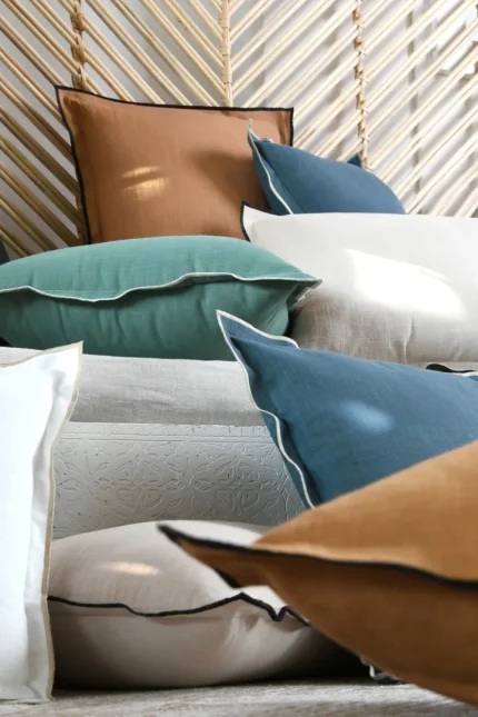 Pernă decorativă Helios 45X45 cm, culoare alb, 100% bumbac - imagine 6