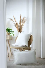 Pernă decorativă Helios 45X45 cm, culoare alb, 100% bumbac - imagine 6