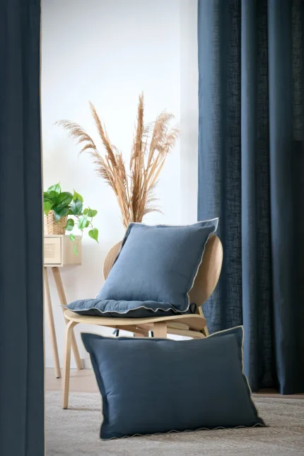 Pernă decorativă Helios 45X45 cm, culoare albastru, 100% bumbac - imagine 7