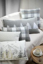 Pernă decorativă Gresy 30X50 cm, culoare gri, 100% poliester - imagine 5