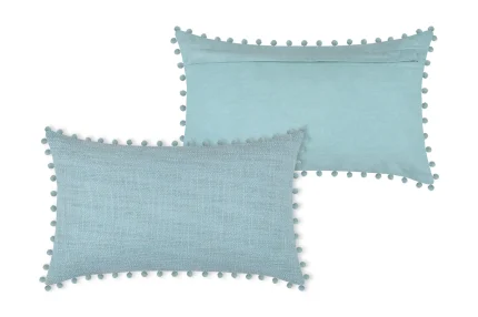 Pernă decorativă Sanchez 30X50 cm, culoare bleu, 100% bumbac - imagine 2