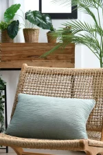 Pernă decorativă Coline 30X50 cm, culoare gri deschis, 100% bumbac - imagine 2