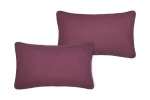 Pernă decorativă Coline 30X50 cm, culoare vișiniu, 100% bumbac - imagine 2