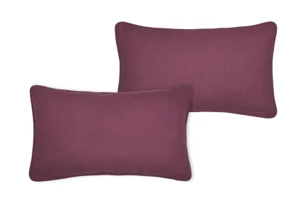 Pernă decorativă Coline 30X50 cm, culoare vișiniu, 100% bumbac - imagine 2