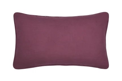 Pernă decorativă Coline 30X50 cm, culoare vișiniu, 100% bumbac - imagine 3