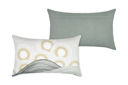 Pernă decorativă Yuki 30X50 cm, culoare natural, 100% bumbac - imagine 3