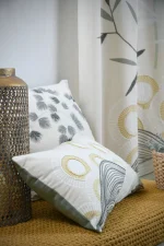 Pernă decorativă Yuki 30X50 cm, culoare natural, 100% bumbac - imagine 6