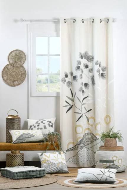 Pernă decorativă Yuki 30X50 cm, culoare jad, 100% bumbac - imagine 5