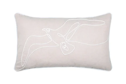 Pernă decorativă Dunes 30X50 cm, culoare natural, 45% poliester 55% bumbac - imagine 3