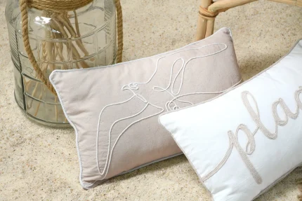 Pernă decorativă Dunes 30X50 cm, culoare natural, 45% poliester 55% bumbac - imagine 5