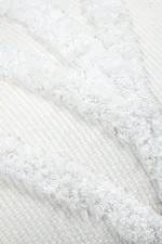 Pernă decorativă Balma 30X50 cm, culoare alb, 15% poliester 85% bumbac