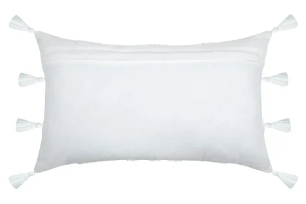 Pernă decorativă Balma 30X50 cm, culoare alb, 85% bumbac 15% poliester - imagine 4