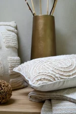 Pernă decorativă Balma 30X50 cm, culoare bej, 45% poliester 55% bumbac - imagine 2