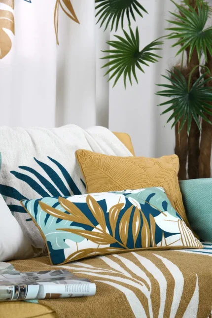 Pernă decorativă Aloha 30X50 cm, culoare multicolor, 45% poliester 55% bumbac - imagine 6