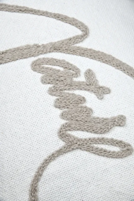 Pernă decorativă Pampa 30X50 cm, culoare crem, 55% bumbac 45% poliester - imagine 5