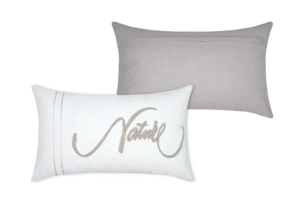 Pernă decorativă Pampa 30X50 cm, culoare crem, 45% poliester 55% bumbac - imagine 3