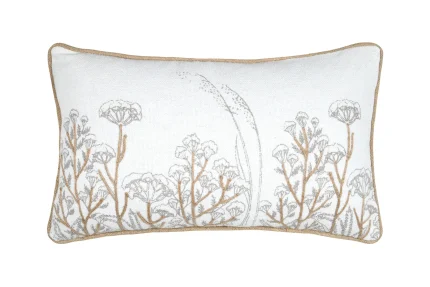 Pernă decorativă Oriana 30X50 cm, culoare natural, 45% poliester 55% bumbac - imagine 4