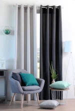 Pernă decorativă Nelson 60X60 cm, culoare negru, 100% poliester - imagine 2