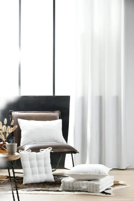 Pernă decorativă Dandy 40X60 cm, culoare crem, 100% poliester - imagine 5