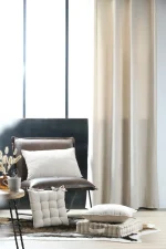 Pernă decorativă Dandy 40X60 cm, culoare natural, 100% poliester - imagine 5