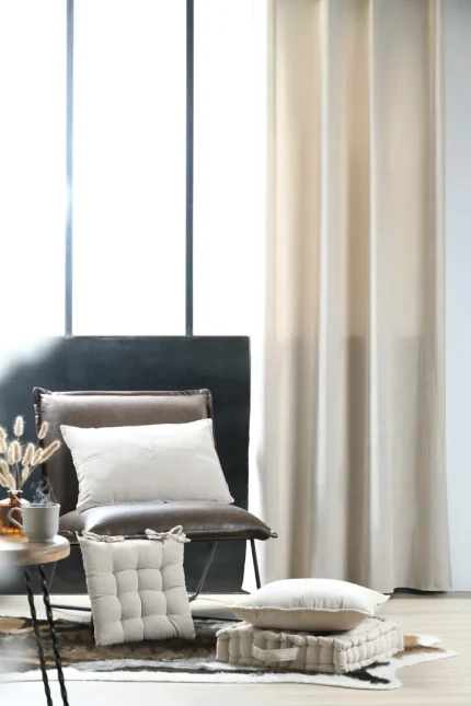 Pernă decorativă Dandy 40X60 cm, culoare natural, 100% poliester - imagine 5