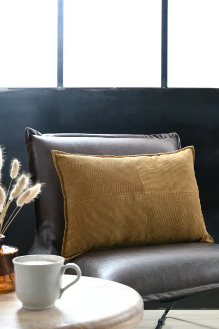 Pernă decorativă Dandy 40X60 cm, culoare cappuccino, 100% poliester - imagine 6