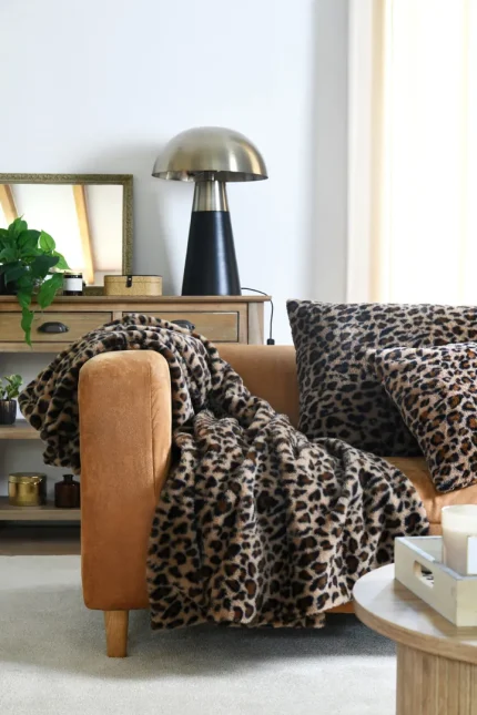 Pernă decorativă Fauves 50X80 cm, culoare cappuccino, 100% poliester - imagine 3