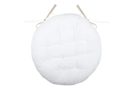 Pernă de scaun Ronde Duo Crem/In 38X38 cm, culoare crem/in, 100% bumbac - imagine 3