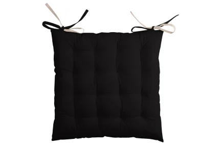 Pernă de scaun Duo Negru/In 40X40 cm, culoare negru/in, 100% bumbac - imagine 3