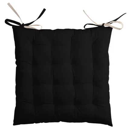 Pernă de scaun Duo Negru/In 40X40 cm, culoare negru/in, 100% bumbac