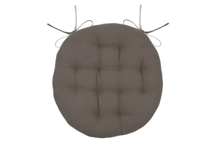 Pernă de scaun Ronde Duo Greige/In 38X38 cm, culoare greige/in, 100% bumbac - imagine 3