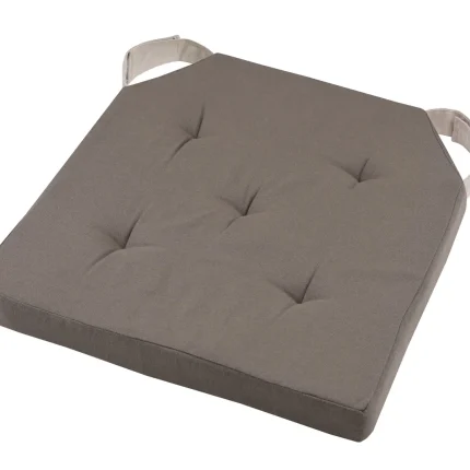 Pernă de scaun Velcro Duo Greige/In 38X38 cm, culoare greige/in, 100% bumbac