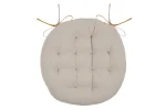 Pernă de scaun Ronde Duo Mustar/In 38X38 cm, culoare muștar/in, 100% bumbac