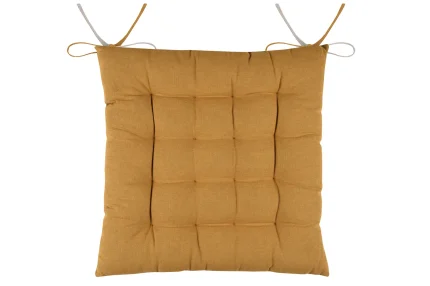 Pernă de scaun Duo Mustar/In 40X40 cm, culoare muștar/in, 100% bumbac - imagine 3