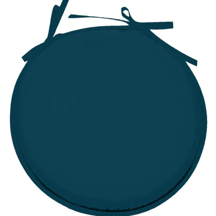 Pernă de scaun Ronde Nelson 40X40 cm, culoare turcoaz, 100% poliester