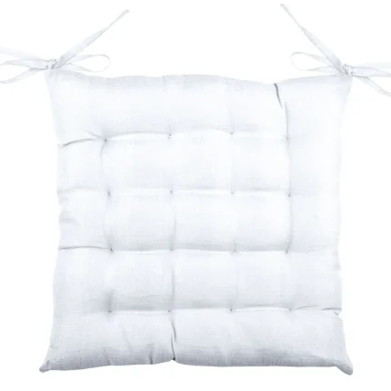 Pernă de scaun Bea 40X40 cm, culoare alb, 100% poliester