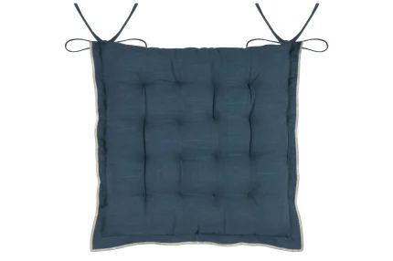 Pernă de scaun Helios 38X38 cm, culoare albastru, 100% bumbac - imagine 4