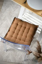 Pernă de scaun Helios 38X38 cm, culoare cappuccino, 100% bumbac - imagine 6